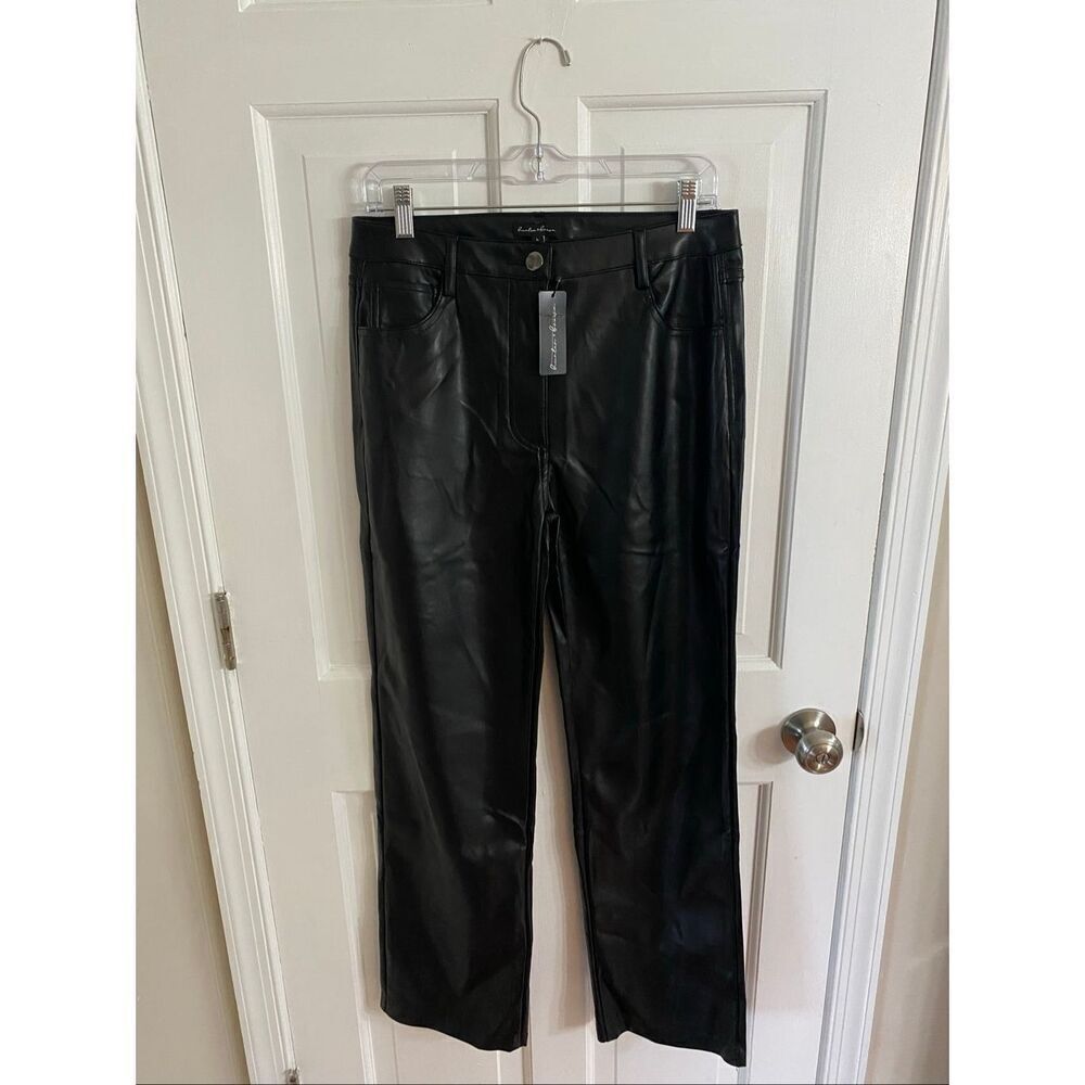 Hunter & Brown faux leather pants size L